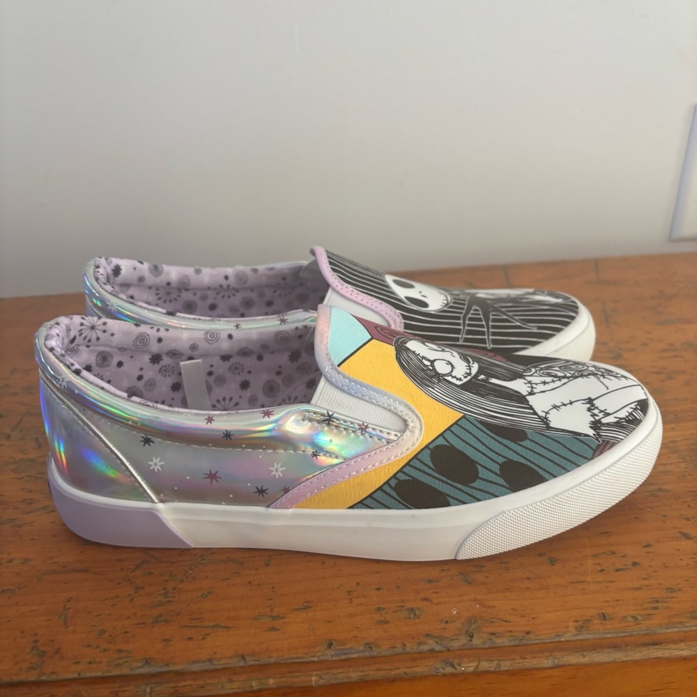 Disney Nightmare Before Christmas Slip-On Sneakers Women’s Size 8.5 - Picture 4 of 12